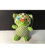 Checkout Gund Green Checkered Gingham Cat Kitty 8&quot; Tall Kitten #4040345 - $9.89