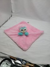 Bass Pro Shop Baby Hoot Owl Lovey Security Blanket Plush Toy Pink Turquo... - $19.78