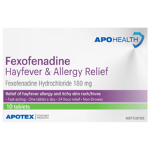 APOHealth Fexofenadine Hayfever &amp; Allergy Relief 10 Tablets - $72.98