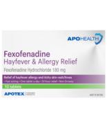 APOHealth Fexofenadine Hayfever &amp; Allergy Relief 10 Tablets - $1,372.81 MXN