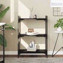 Bookcase Black Engineered wood, Metal 23.6 x 11.8 x 33.9 in - $2,411.70 MXN