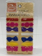 VTG 75’ 82’ Goody Snap Tight Kiddie Barrettes Set Of 14 Flower Bow Butte... - £16.16 GBP