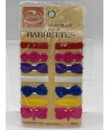 VTG 75’ 82’ Goody Snap Tight Kiddie Barrettes Set Of 14 Flower Bow Butte... - £16.10 GBP