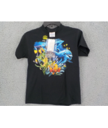 REALLY WILD YOUTH T-SHIRT SZ M (10-12) COLORFUL OCEAN LIFE W/ SNAP ON CR... - £8.96 GBP