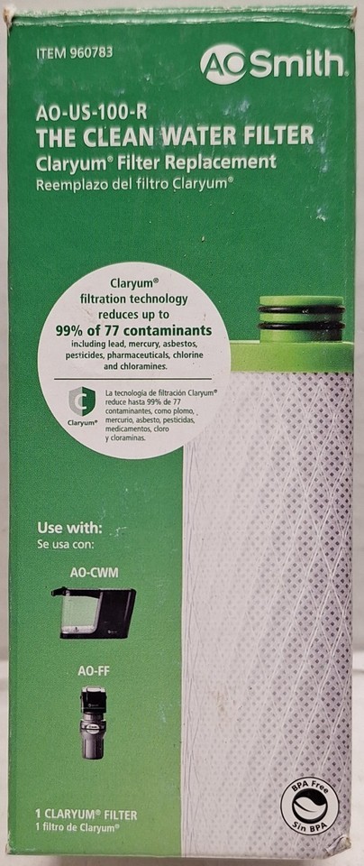 AO Smith AO-US-100-R The Clean Water Filter Claryum Replacement Filter - $19.00