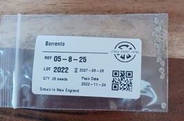 25 Fresh 2022 Sorrento Seeds Originated from Italy. Non-GMO, Organic, Heirloom - £3.59 GBP