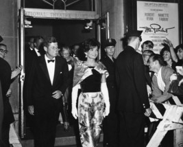 President and Mrs. John F. Kennedy leave National Theatre 1962 New 8x10 Photo - £7.06 GBP