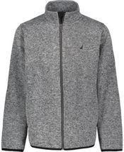 Nautica Big Boys Sweater Fleece Jacket – Heather Gray - $36.63