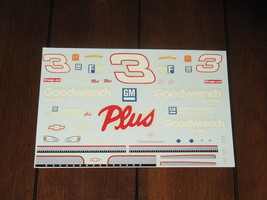 1/24 NASCAR 3 Goodwrench Plus Monte Carlo Dale Earnhardt RCR Waterslide Decals - £15.73 GBP