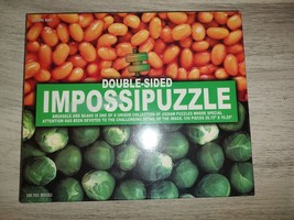 NEW Impossipuzzle Double Sided Jigsaw Puzzle Brussels Beans 550 Piece Fu... - $13.55