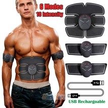 Rechargeable Muscle Toner Machine Abs Toning Belt Simulation Fat Burner ... - $35.99