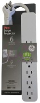 GE Pro 6-Outlet Surge Protector, 2 Ft Extension Cord, 620 Joules, Power Strip, F - $12.86