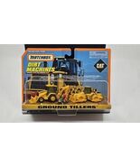 Matchbox 1998 Dirt Machines Ground Tillers Backhoe Soil Compactor CAT 34308 - $551.09 MXN