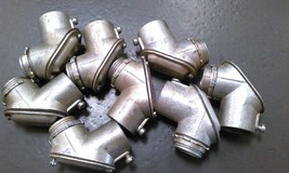 ADALET ; 3/4&quot; PULL ELBOW EMT TO BOX CONDUIT FITTINGS; LOT OF 8 - £35.10 GBP