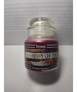 Yankee Candle 3.7 oz. Single Wick Candle Cranberry Chutney Black Band - $19.04 CAD