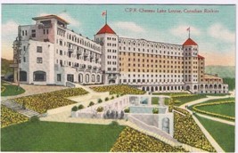 Alberta Postcard Chateau Lake Louise CPR Canadian Pacific Railway Rockies - £2.32 GBP