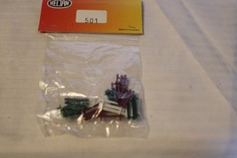 HO Scale Heljan, Pack of 12 Park Benches, Green, Brown, White, #501 BNOS - $25.00