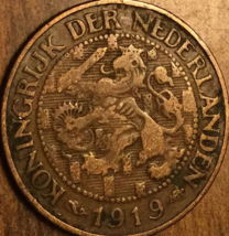 1919 Netherlands 1 Cent Coin - £1.98 GBP