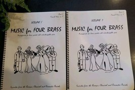 MUSIC  FOUR BRASS, VOL. 1 Part 2 &amp;3.   BAROQUE, CLASSIC ROMANTIC.  Frenc... - £27.94 GBP