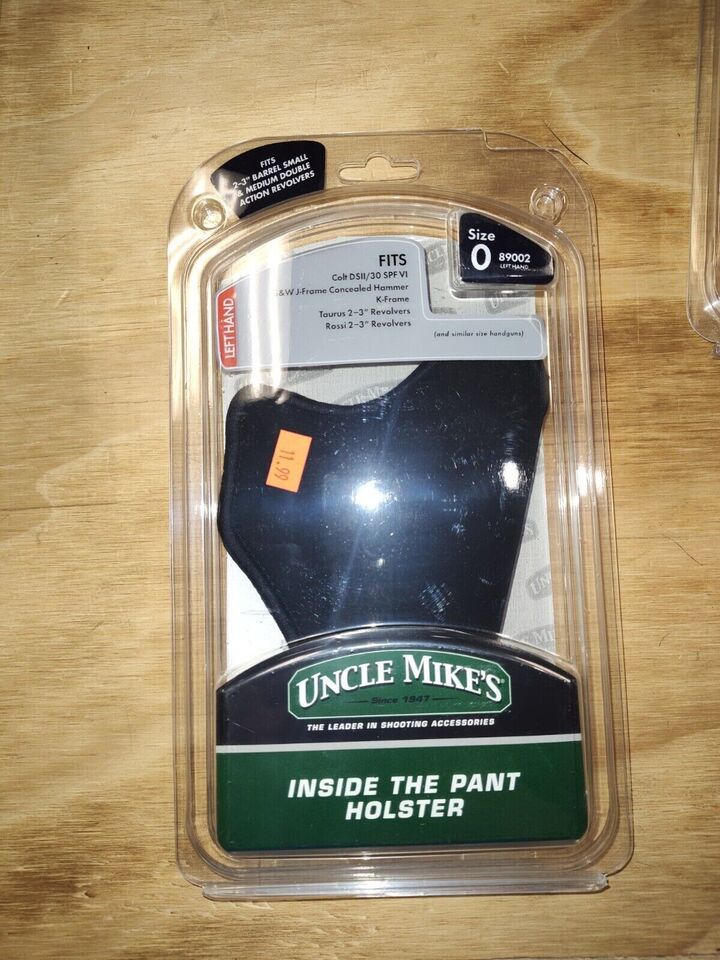 Uncle Mike&#39;s 89002 Inside Pant S&amp;W Holster Open Style Black LH Fits 3&quot; B... - $13.06
