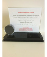 Acrylic Single Hockey Puck Display Case With Horizontal 8 x 10 Photograp... - $55.50 CAD