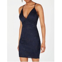 Emerald Sundae Junior XL Navy Blue Spaghetti Strap Lace Back Mini Dress ... - £21.96 GBP