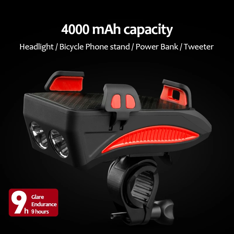 CoolChange Bike Bell USB Charging Ultra Bright Horn Light With Power Ban... - $138.16