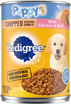 Chopped Ground Dinner Puppy Canned Soft Wet Dog Food With Chicken &amp; Beef, 13.2 O - £24.45 GBP+