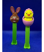 2 Pez Dispensers Easter Bunny Rabbit and Baby Chick - £3.21 GBP