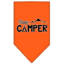 Happy Camper Screen Print Bandana Orange Small - £9.11 GBP