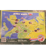 Busy Bus North Wales Map &amp; Busy Bus Patch *Pre-Owned/Nice* BT3 - $12.99