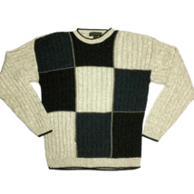 Liberty Sweaters Vintage Mens Pullover Sweater Size XL Neutral Color Block - £33.63 GBP