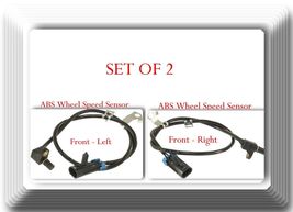 Set of 2 ABS Wheel Speed Sensor Front Left &amp; Right Fits: Cadillac Chevrolet GMC - £12.88 GBP