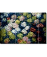 Claude Monet Flowers Painting Ceramic Tile Mural BTZ06104 - £187.95 GBP+