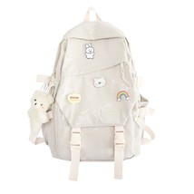 EnoPella Women Boy Nylon Backpack Student College Travel Female School Bag Men G - £38.88 GBP