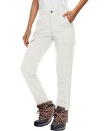 MAGCOMSEN Women&#39;s Fleece Lined Waterproof Insulated Softshell Pants size XL - $30.12