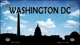 Washington DC Silhouette Novelty Mini Metal License Plate Tag - $14.95