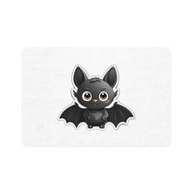 Personalized Pet Food Mat (12x18) - No-Slip Rubber Base - Black Bat Design - £25.92 GBP