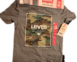 Levi&#39;s Boy&#39;s 2-Pack Short Sleeve Graphic Logo Print Crewneck Tee 7/8 NIP - $14.80
