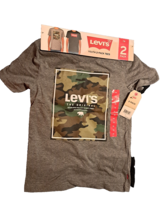 Levi&#39;s Boy&#39;s 2-Pack Short Sleeve Graphic Logo Print Crewneck Tee 7/8 NIP - £11.57 GBP