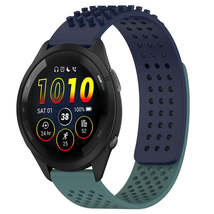 For Garmin Forerunner 265 22mm Holes Breathable 3D Dots Silicone Watch Band(Midn - £3.15 GBP