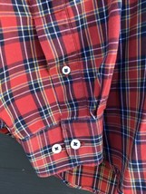 FA MacCluer Harvest Twill Button Down Plaid Shirt Red Blue Size XL 100% ... - $33.58