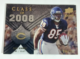 EARL BENNETT 2008 Upper Deck Icons Class of 2008 Silver 676/750 #CO11 Rookie RC - $1.57