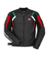 Ducati Corse C3 Leather Motorcycle Motorbike Jacket Tricolor Tricolour NEW - $2,963.77 MXN