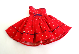 Janet Jillson Red Dress w/Stars Clothes for Modern 13&quot; Mary Hoyer &amp; Fashion Doll - £22.80 GBP