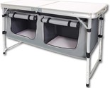 Outdoor Folding Table, Camping Folding Tables In White With 3, And Camping - $73.92