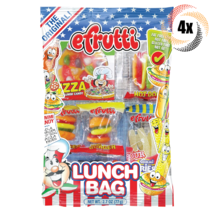 4x Packs eFrutti The Original Lunch Bag Gummy Candy | 2.7oz | Fast Shipping - £13.44 GBP