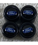 Genuine NEW Metal Tire Air Stem Valve Covers Set For Ford Car Lovers -4 Pk - $27.87 CAD