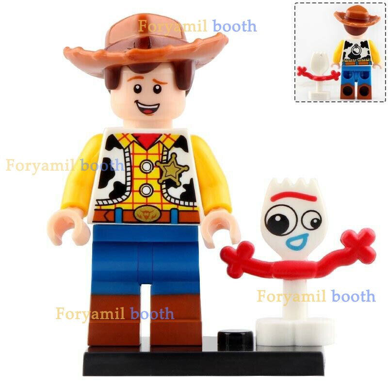 Primary image for Woody with Forky - Toy Story 4 Movie Minifigures Toy Gift New