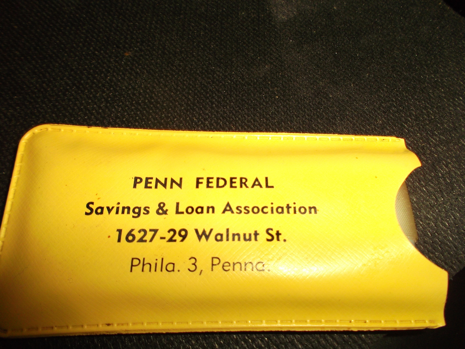 Primary image for Bank Advertising Rain Bonnet Penn Federal Savings & Loan Association - Vintage